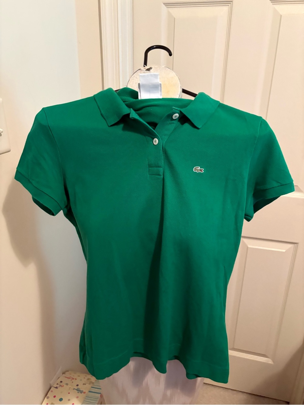 Lacoste Women's kelly green new Polo Shirt size 44 $135